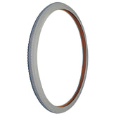 Angled view of 24 x 1 3/8 in. (37-540) Primo Orion Wheelchair Tire shown in C-63 gray